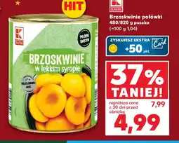 Kaufland Brzoskwinie połówki oferta