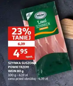 Auchan Szynka suszona powietrzem wein oferta