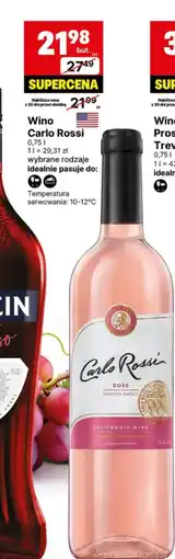 Delikatesy Centrum Wino Carlo Rossi oferta