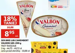 Auchan Ser brie lub camembert valbon oferta