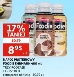 Auchan Napój proteinowy foodie ehrmann oferta