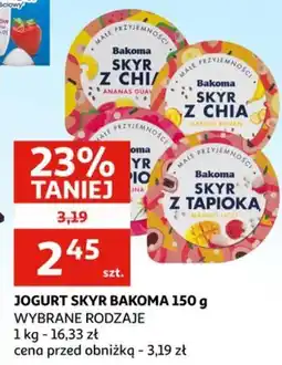 Auchan Jogurt skyr bakoma oferta