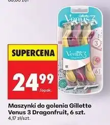 Biedronka Maszynki do golenia dragonfruit Gillette Venus 3 oferta