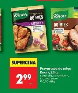Biedronka Przyprawa do mięs z rozmarynem Knorr oferta