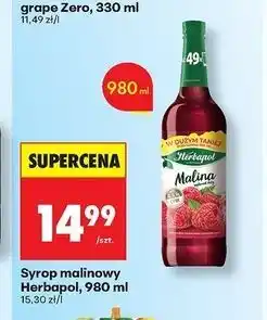 Biedronka Syrop malina Herbapol oferta