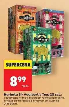 Biedronka Herbata rozkoszna malina Sir Adalbert's Tea oferta