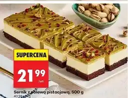 Biedronka Sernik z polewą pistacjową oferta