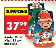 Biedronka Zestaw świąteczny + maskotka Kinder Maxi Mix oferta