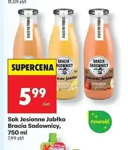 Biedronka Sok jesienne jabłko gruszka i cynamon Bracia Sadownicy oferta