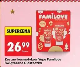 Biedronka Zestaw w pudełku świąteczne ciasteczka: krem do ciała 150 ml + rąk 50 Yope oferta