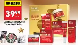 Biedronka Zestaw w pudełku: krem do twarzy 50+ 50 ml + pod oczy 15 Tołpa Age Vitality oferta