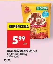 Biedronka Przekąska z ziarnami sezamu lnu i chia Lajkonik Dobry Chrup oferta