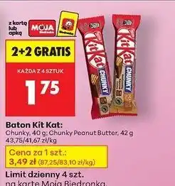 Biedronka Baton Kitkat Chunky Peanut Butter oferta