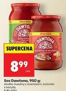 Biedronka Sos boloński z bazylią Dawtona oferta