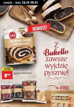 Biedronka Masa makowa z bakaliami Bakello oferta