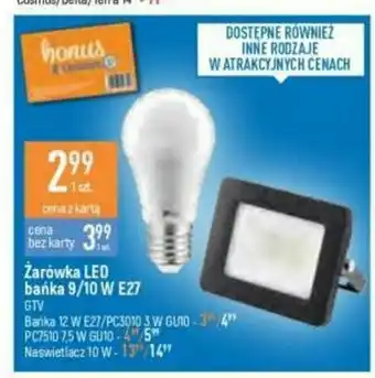 E.Leclerc Żarówka led 9w e27 bańka 1 SZT oferta