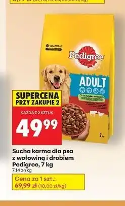 Biedronka Karma dla psa sucha z wołowiną i drobiem Pedigree Vital oferta