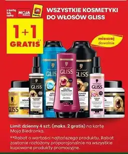 Biedronka Maska do włosów Gliss Kur Repair oferta