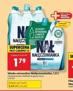 Biedronka Woda delikatnie gazowana Nałęczowianka oferta