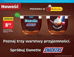 Biedronka Deser snickers Danone Danette oferta
