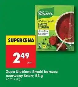 Biedronka Barszcz czerwony Knorr Ulubione Smaki oferta