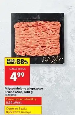 Biedronka Mięso mielone z karkówki wieprzowej Kraina Mięs oferta