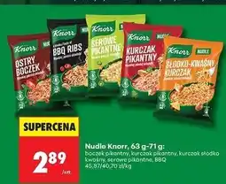 Biedronka Słodko-kwaśny kurczak Knorr Nudle oferta