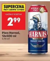 Biedronka Piwo Harnaś Jasne Pełne oferta