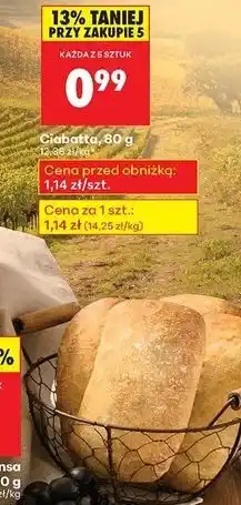 Biedronka Bułka ciabatta oferta