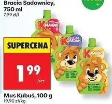 Biedronka Mus jabłko banan malina Kubuś oferta