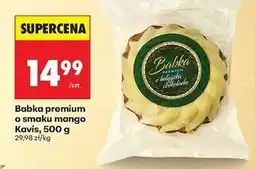 Biedronka Babka premium z belgijską czekoladą o smaku mango Kavis oferta