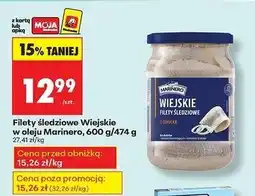 Biedronka Filety śledziowe z cebulką i olejem Marinero oferta