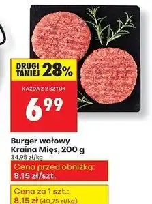 Biedronka Burger wołowy Kraina Mięs oferta