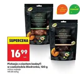 Biedronka Pistacje z ciastem kadayfi w czekoladzie mlecznej Biedronka oferta