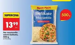 Biedronka Ser mozzarella wiórki Delikate oferta