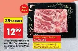 Biedronka Boczek wieprzowy bez żeber i skóry Kraina Mięs oferta