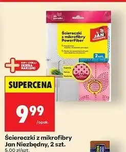 Biedronka Ściereczki z mikrofibry powerfiber Jan Niezbędny oferta