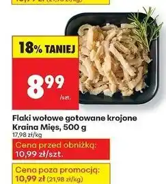 Biedronka Flaki wołowe gotowane krojone Kraina Mięs oferta