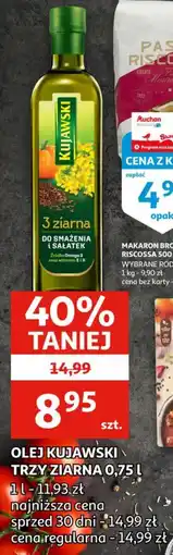 Auchan Olej kujawski trzy ziarna oferta