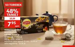 Auchan Herbata czarna ekspresowa lipton oferta