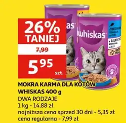 Auchan Mokra karma dla kotów whiskas oferta