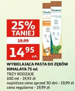 Auchan Wybielająca pasta do zębów himalaya oferta