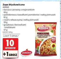 Intermarche Zupa błyskawiczna, różne rodzaje Amino oferta