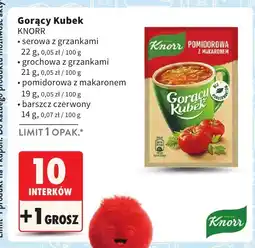 Intermarche Zupa instant Gorący Kubek, różne rodzaje Knorr oferta
