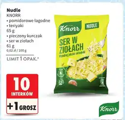 Intermarche Danie instant Nudle, różne rodzaje Knorr oferta