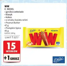 Intermarche Wafle WW, różne rodzaje E. Wedel oferta