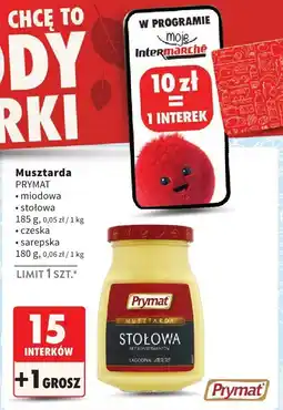 Intermarche Musztarda stołowa, różne rodzaje Prymat oferta
