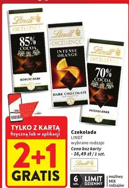Intermarche Czekolada Excellence 70% Cocoa Intense Dark Lindt oferta