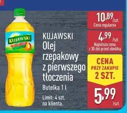 ALDI Olej rzepakowy z pierwszego tłoczenia KUJAWSKI oferta
