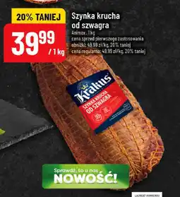 Polomarket Szynka krucha od szwagra Krakus 1 kg Animex oferta